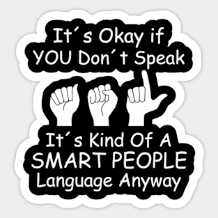 Asl American Sign Language Sticker